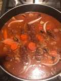 Beef with Wine Sauce