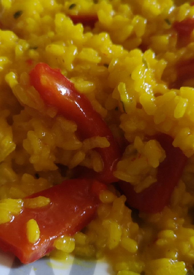 Una foto de Arroz con pimiento