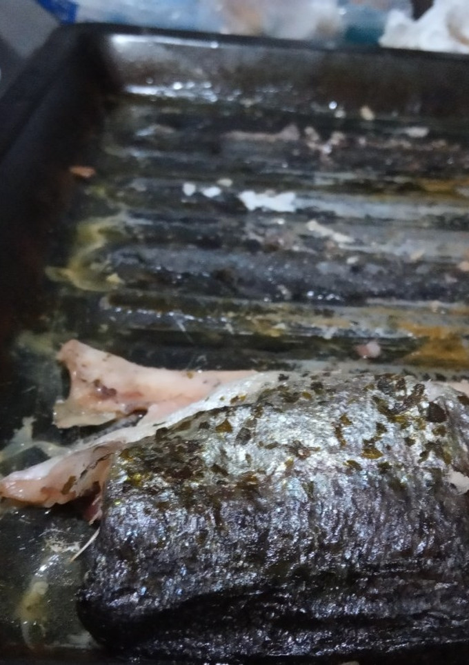Una foto de Trucha al horno