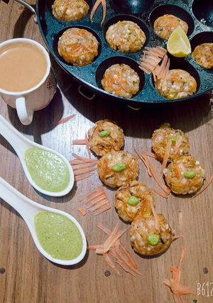 A picture of Veg Sago appe (Sabudana).