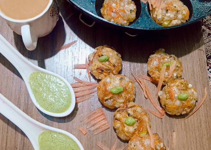 Recipe of Jamie Oliver Veg Sago appe (Sabudana)