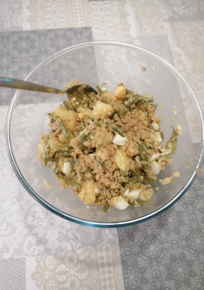 Una foto de 327. Ensalada de judías verdes con no Atún