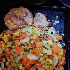Una foto de Cuadril de cerdo marinado al horno