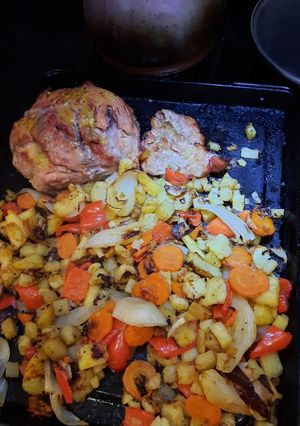 Una foto de Cuadril de cerdo marinado al horno