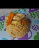 Arroz con pollo y cúrcuma