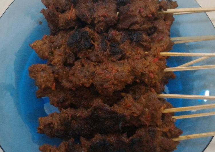 Resep Sate Daging Bumbu Rujak Anti Gagal