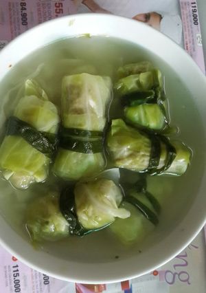 Hình của món Canh bắp cải gói thịt.