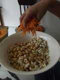 Ensalada de garbanzos y repollo