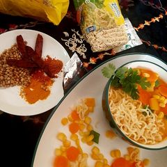 A picture of Maggi vegan laksa soup.