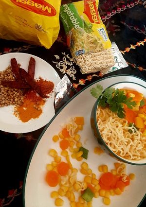 A picture of Maggi vegan laksa soup.