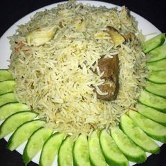A picture of Beef potli pulao.