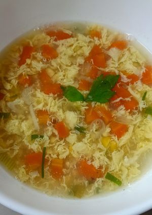 Foto resep Sup jagung wortel