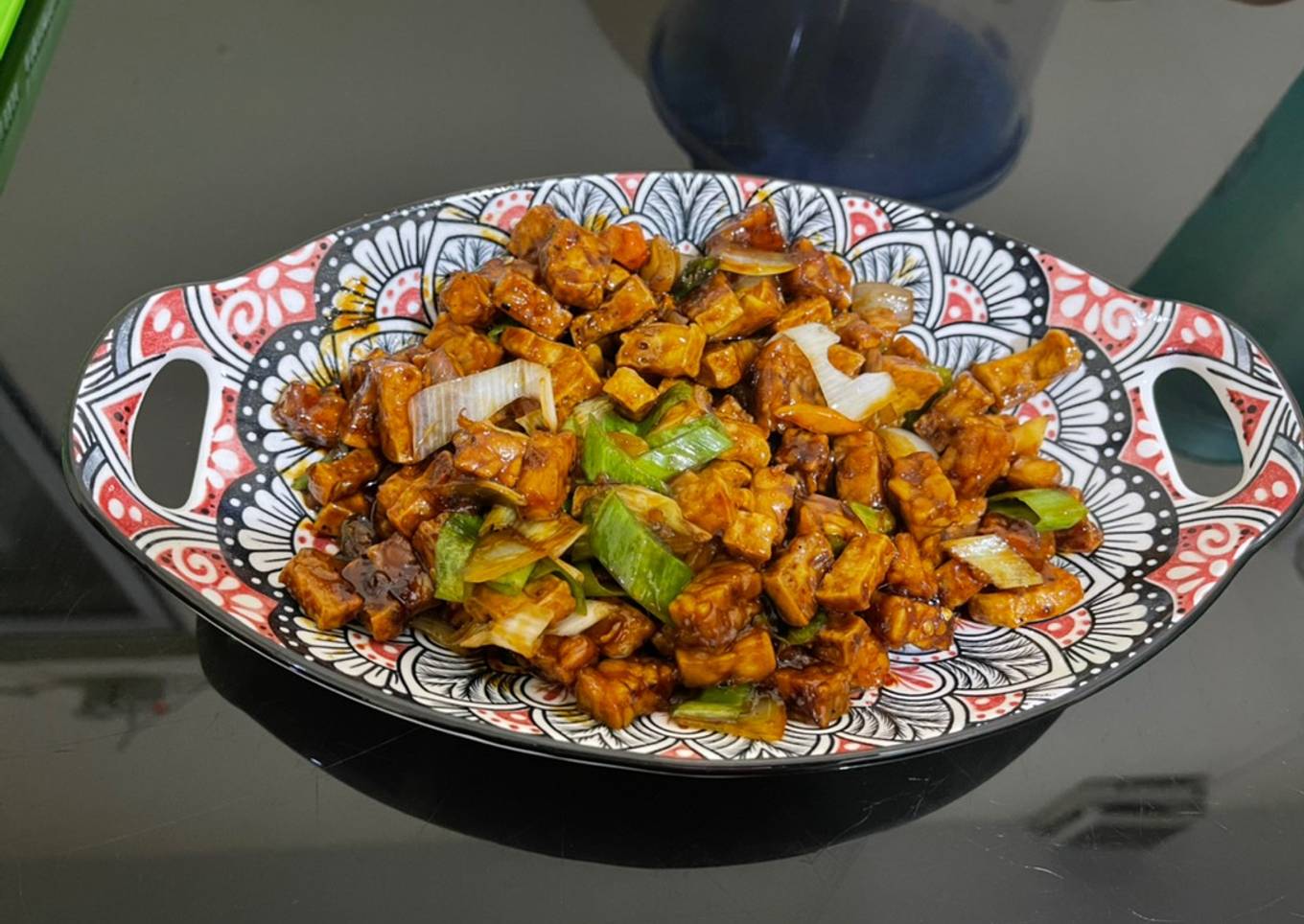 Tempe tahu teriyaki lada hitam