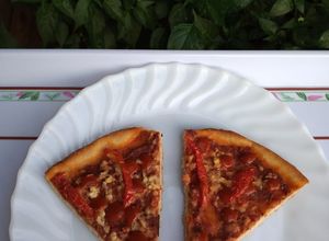 Una foto de Pizza