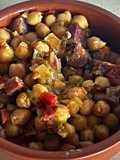 Garbanzos con jamón
