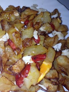 Una foto de Patatas con pimiento