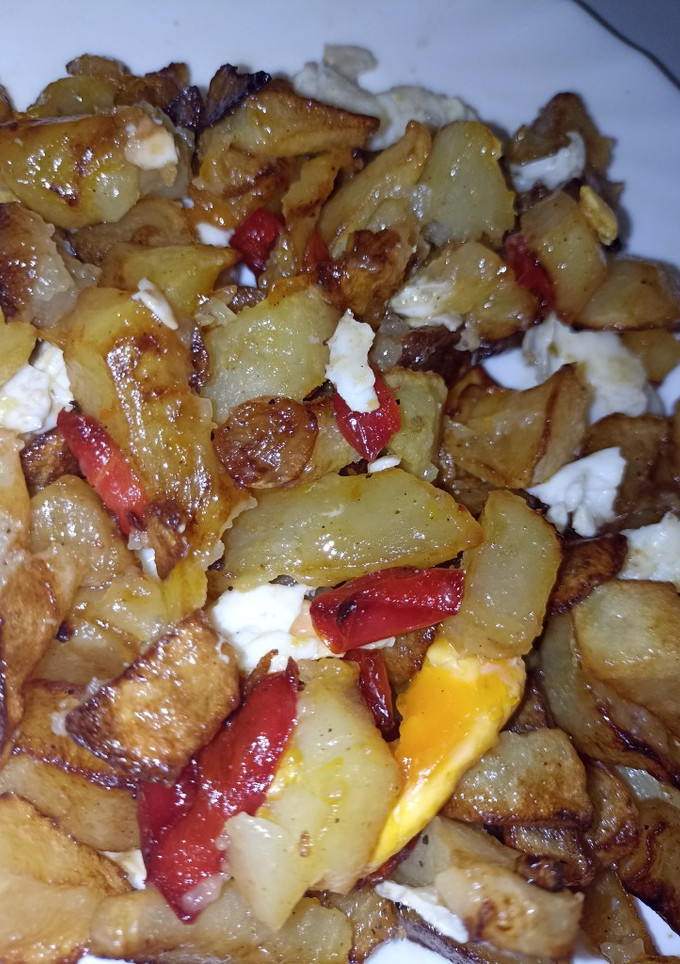 Una foto de Patatas con pimiento
