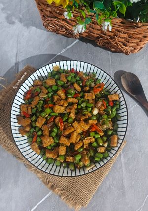 Foto resep Tumis Tempe Buncis Kecap Manis Pedas #621