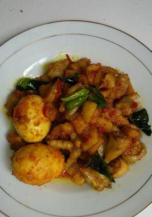 Foto resep Kentang ceker balado santan