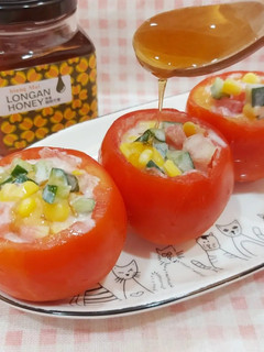 蜂蜜優格蕃茄盅 🍅 的食譜成品照片