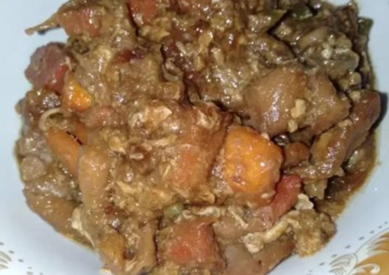 Kulit Ayam dan Kornet Teriyaki