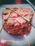 Tartare de boeuf coupé au couteau