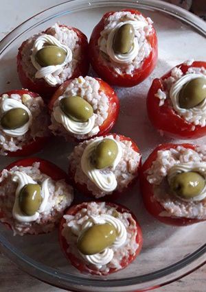 Una foto de Tomates rellenos