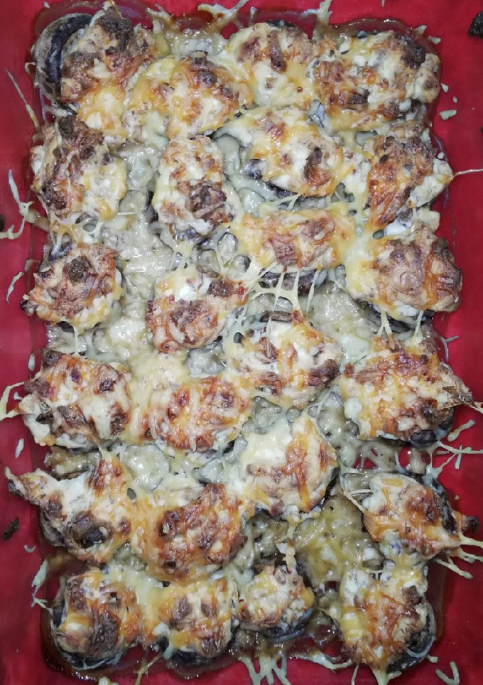 Una foto de Champiñones rellenos