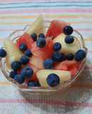 Compotera refrescante (sandía, melón, arándanos)