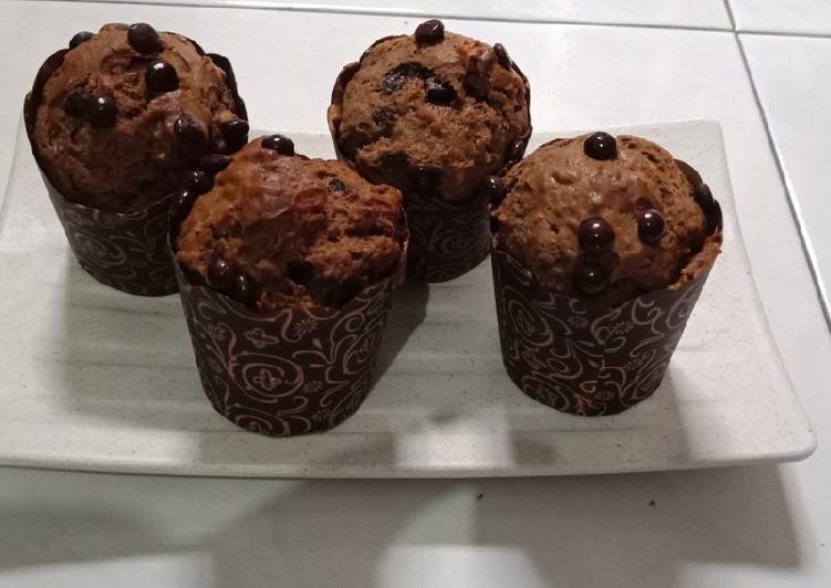 Resep Muffin Banana Choco Anti Gagal