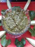Am - Thankunir Chutney (Raw mango and Indian pennywort leaves)