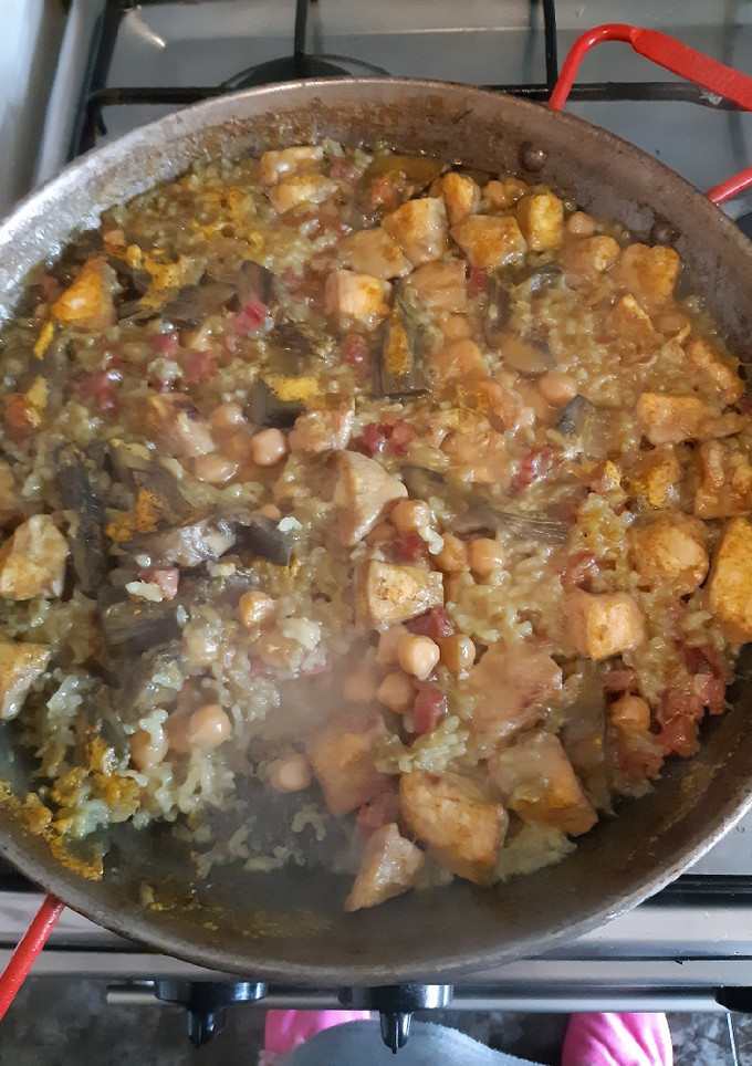 Una foto de Paellita rica rica