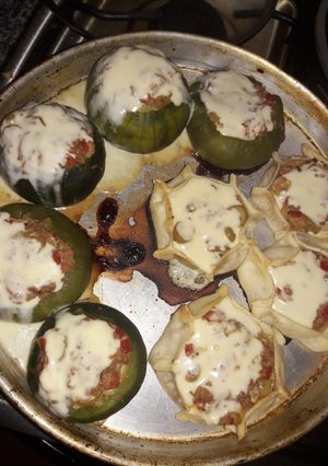 Una foto de Zapallitos rellenos de atún