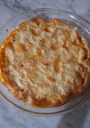 Une photo de GRATIN D'ÉPINARDS ET POMMES DE TERRE
