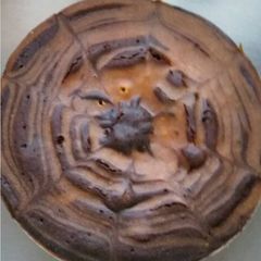 Zebra cake (marble)in cooker A picture of Zebra cake (marble)in cooker.