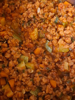 Una foto de Picadillo de soya estilo mexicano