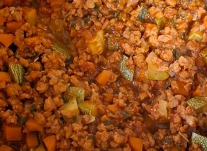Una foto de Picadillo de soya estilo mexicano