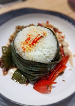 Foto resep Nasi Lemak Simple dan Cumi Chili Padi