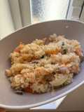 ข้าวอบปลาแซลมอนจากหม้อหุงข้าว