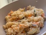 ข้าวอบปลาแซลมอนจากหม้อหุงข้าว