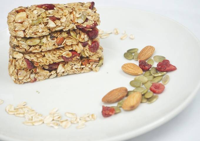 Resep No Baked Granola Bars Anti Gagal