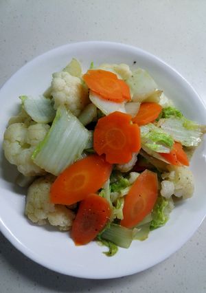 Hình của món Rau củ xào chay.