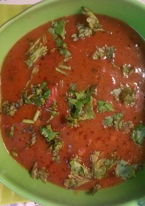 A picture of Fry rajma special.