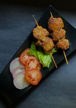 A picture of Chargah Kabab Pakistani style.