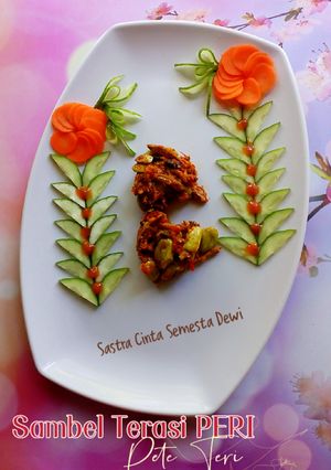 Foto resep 123. Sambel Terasi PERI (Pete Teri)