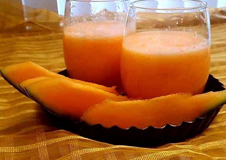 Recipe of Ultimate Agua de melon/ cantaloupe agua fresca