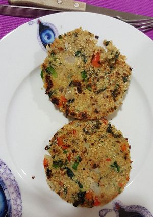 Una foto de Hamburguesas de quinoa y verduras