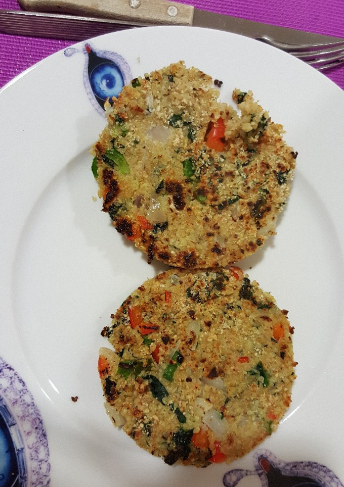 Una foto de Hamburguesas de quinoa y verduras