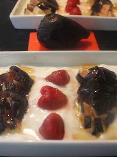 Una foto de Higos con fresas