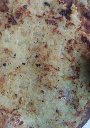 A picture of Aloo cheela.